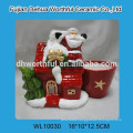 Modern design christmas house shape ceramic vase